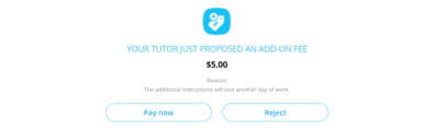 add-on fee