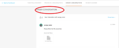 order conversation