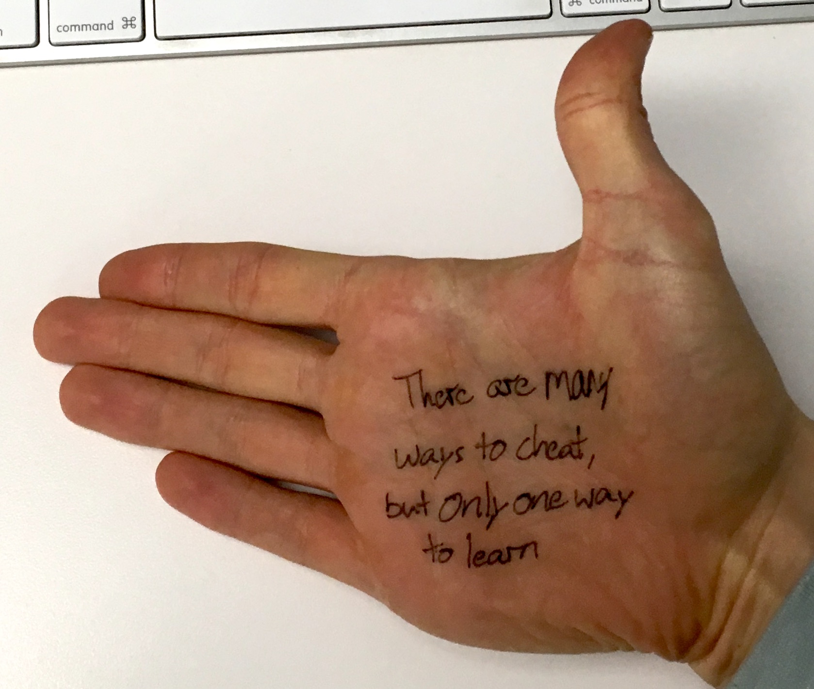 Cheating hand